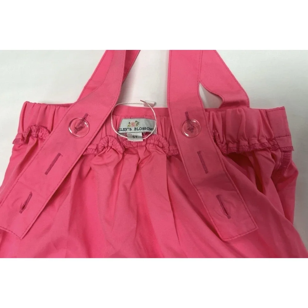 5t Bailey's Blossoms Pink Overall Dress NWOT - Picture 8 of 9